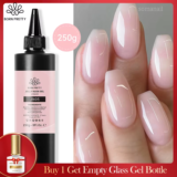 BORN PRETTY 250g Light Pink Jelly Gel Nail Polish Nude Milky White Peach Translucent Color UV LED Soak Off Nail Salon Varnish